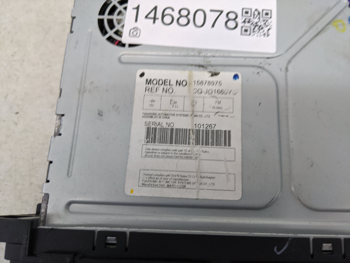 2006-2007 Saturn Ion Radio AM FM Cd Player Receiver Replacement P/N:15878975 GQ-JG166Y Fits Fits 2006 2007 OEM Used Auto Par