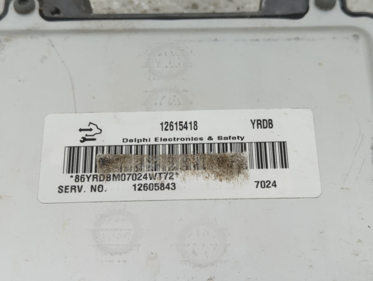 2007 Saturn Outlook PCM Engine Control Computer ECU ECM PCU OEM P/N:12615418 12605843 OEM Used Auto Parts - Oemusedautoparts