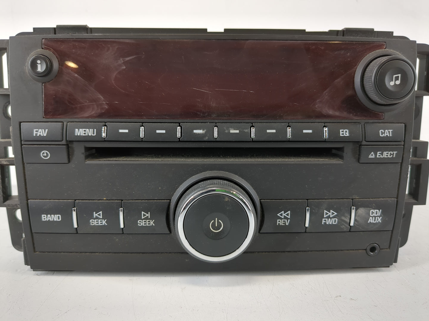 2007 Saturn Outlook Radio AM FM Cd Player Receiver Replacement P/N:25802584 Fits OEM Used Auto Parts - Oemusedautoparts1.com