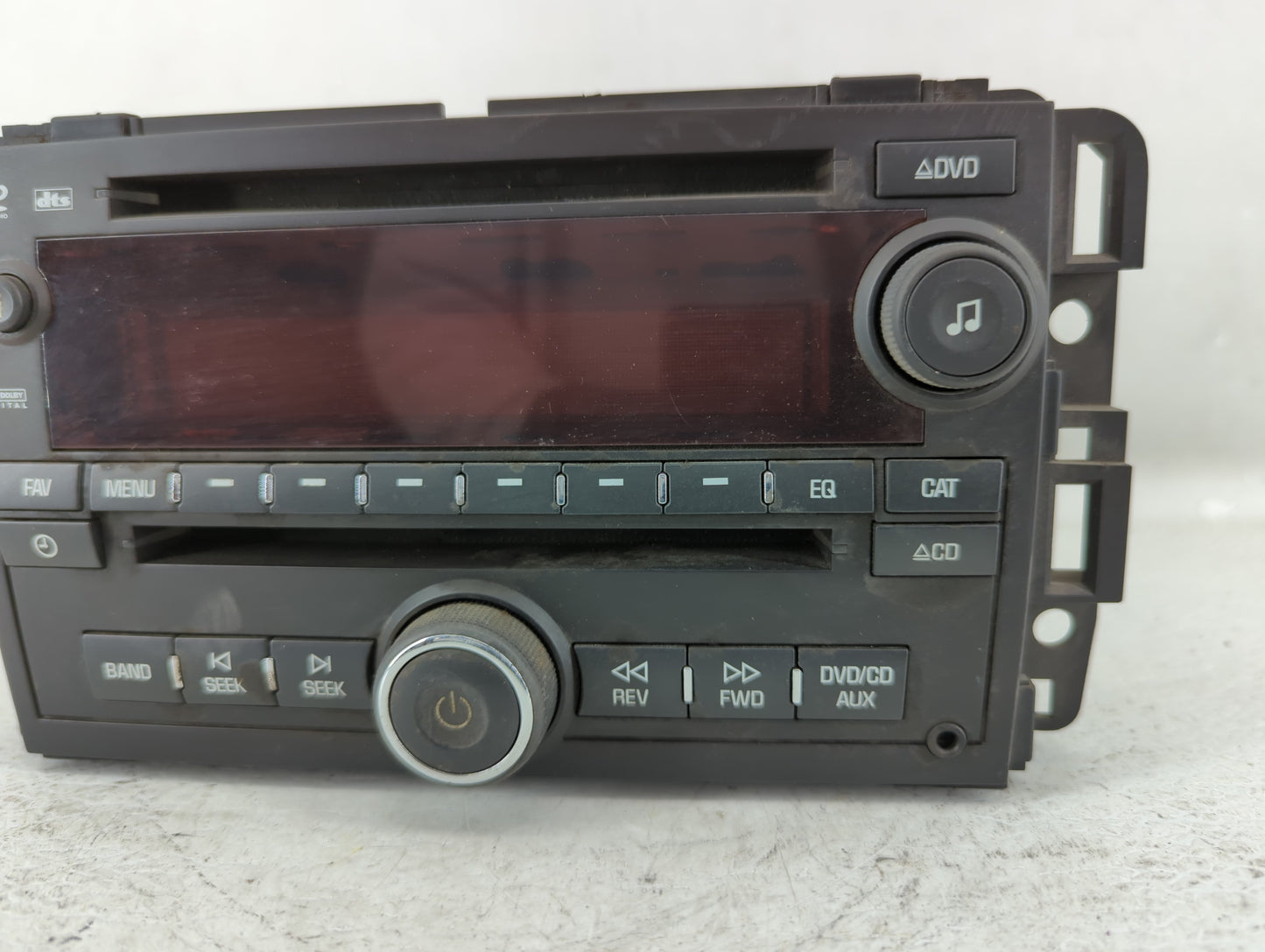 2007 Saturn Outlook Radio AM FM Cd Player Receiver Replacement P/N:CQ-ZG0660ZC 101775, 25802327 Fits OEM Used Auto Parts - O