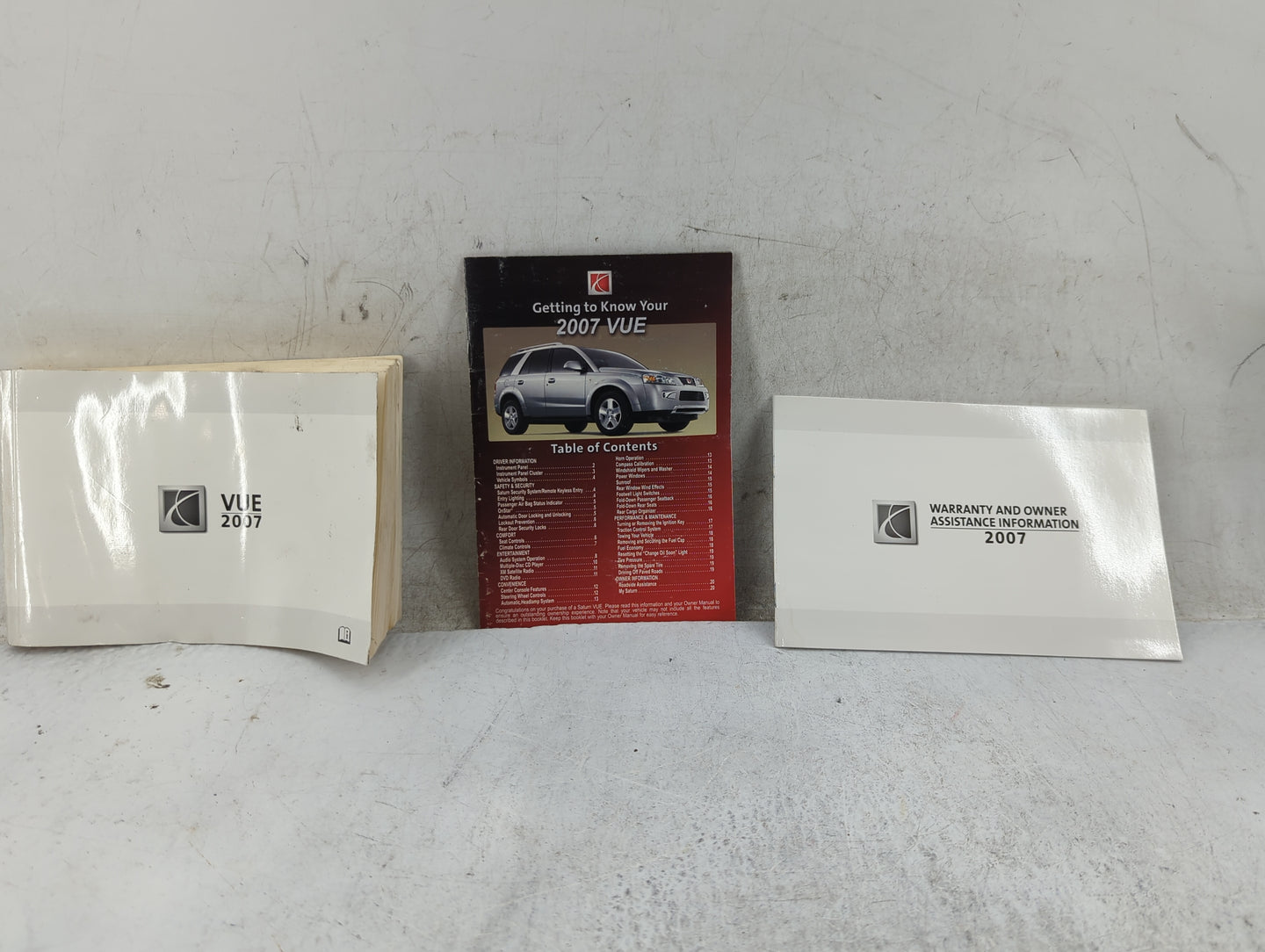 2007 Saturn Vue Owners Manual Book Guide OEM Used Auto Parts - Oemusedautoparts1.com