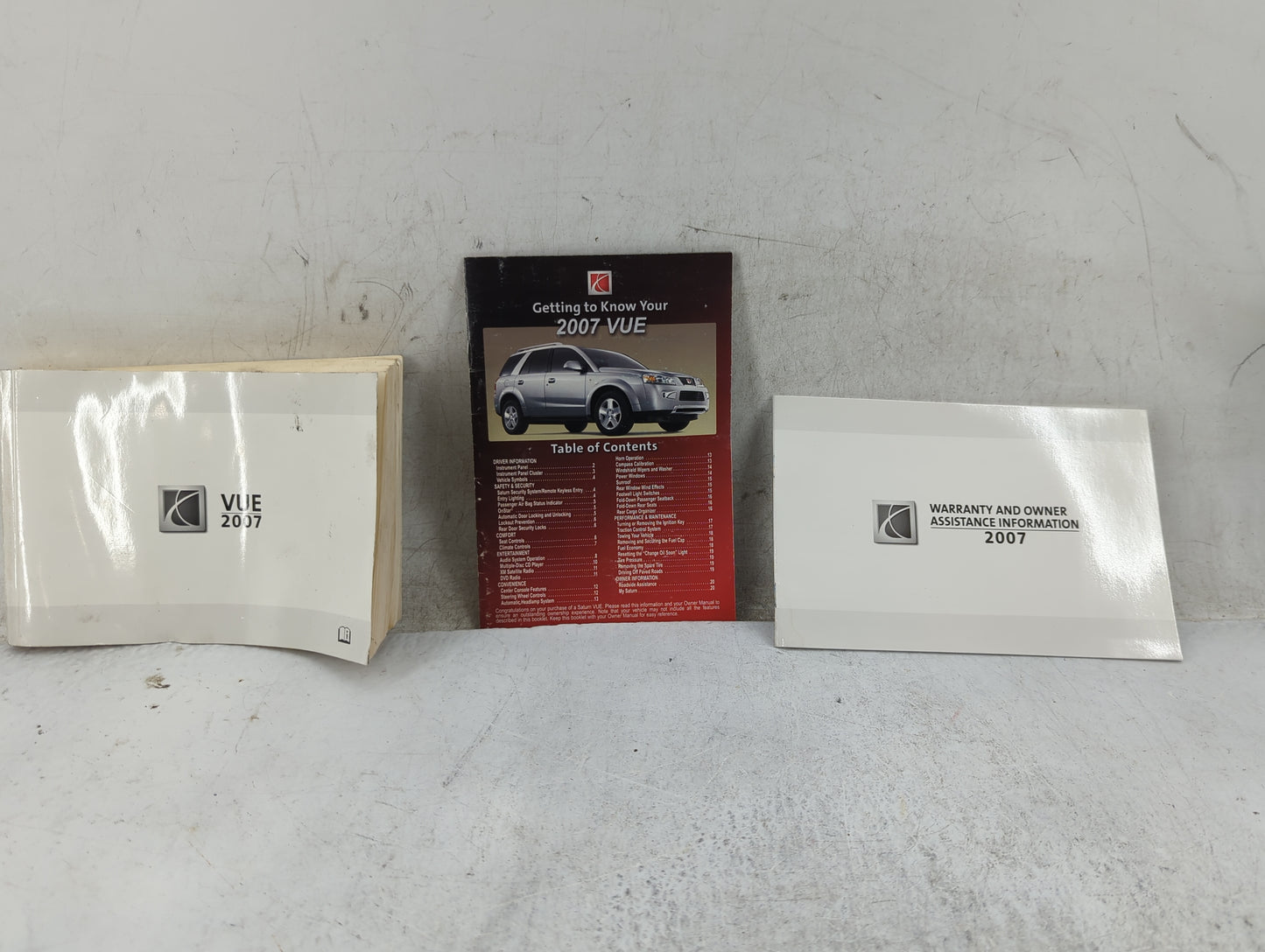2007 Saturn Vue Owners Manual Book Guide OEM Used Auto Parts - Oemusedautoparts1.com