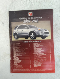 2007 Saturn Vue Owners Manual Book Guide OEM Used Auto Parts - Oemusedautoparts1.com