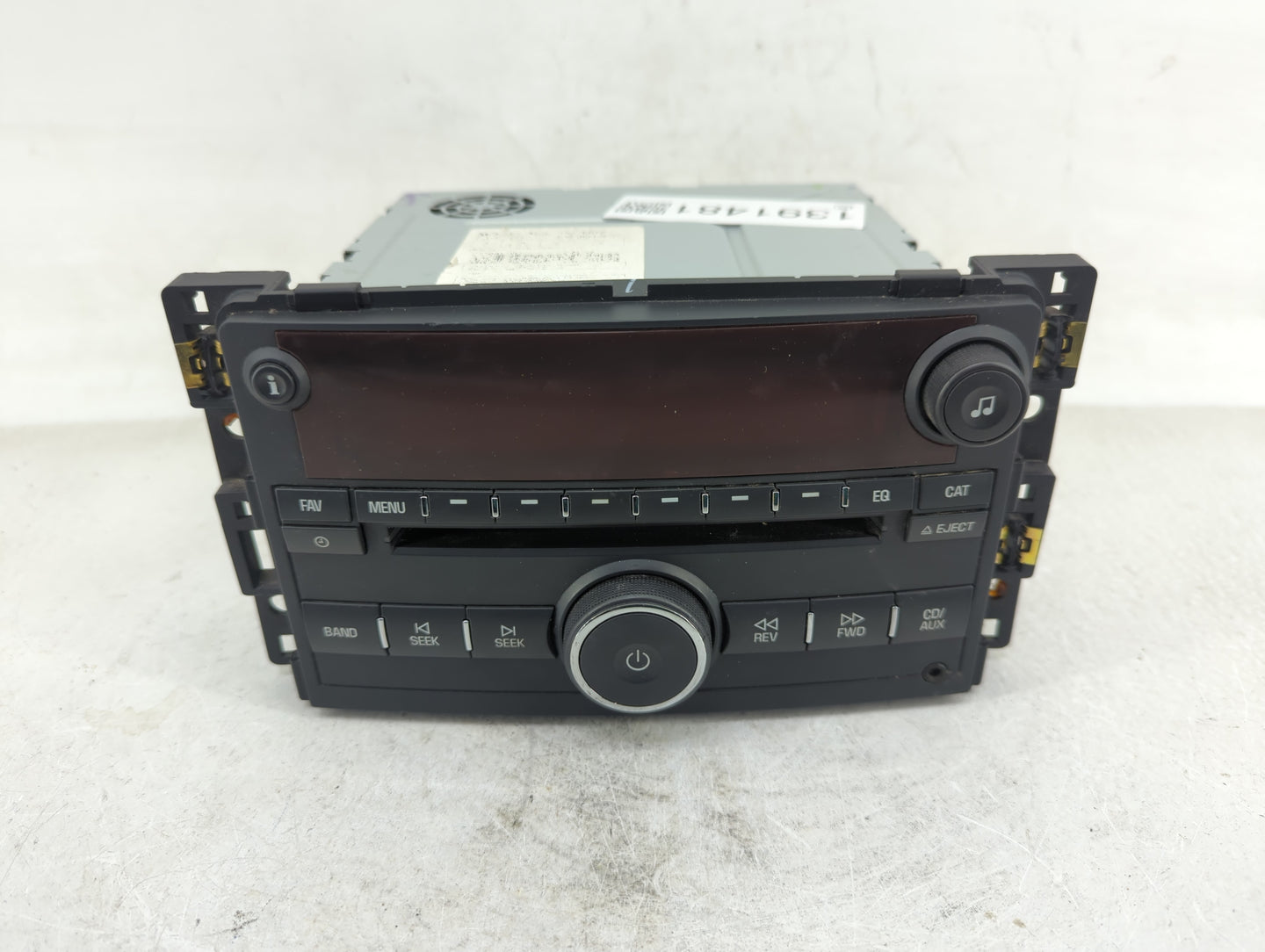 2006-2007 Saturn Vue Radio AM FM Cd Player Receiver Replacement P/N:15820682 Fits Fits 2006 2007 OEM Used Auto Parts - Oemus