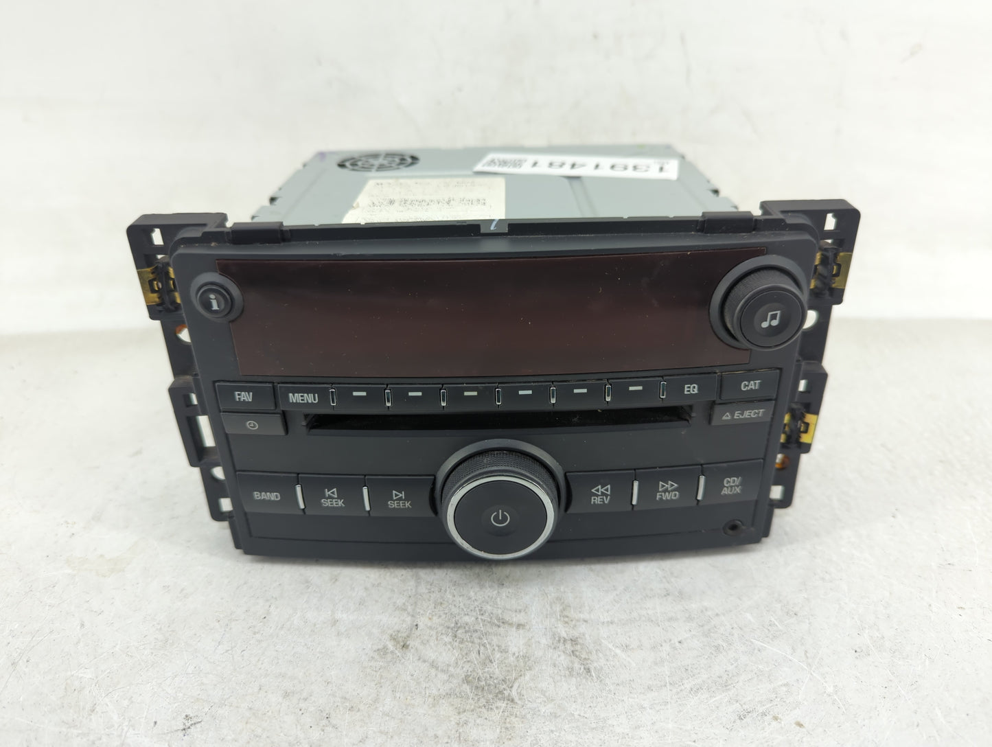 2006-2007 Saturn Vue Radio AM FM Cd Player Receiver Replacement P/N:15820682 Fits Fits 2006 2007 OEM Used Auto Parts - Oemus