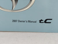 2007 Scion Tc Owners Manual Book Guide P/N:01999-21023 OEM Used Auto Parts - Oemusedautoparts1.com