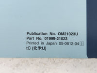 2007 Scion Tc Owners Manual Book Guide P/N:01999-21023 OEM Used Auto Parts - Oemusedautoparts1.com