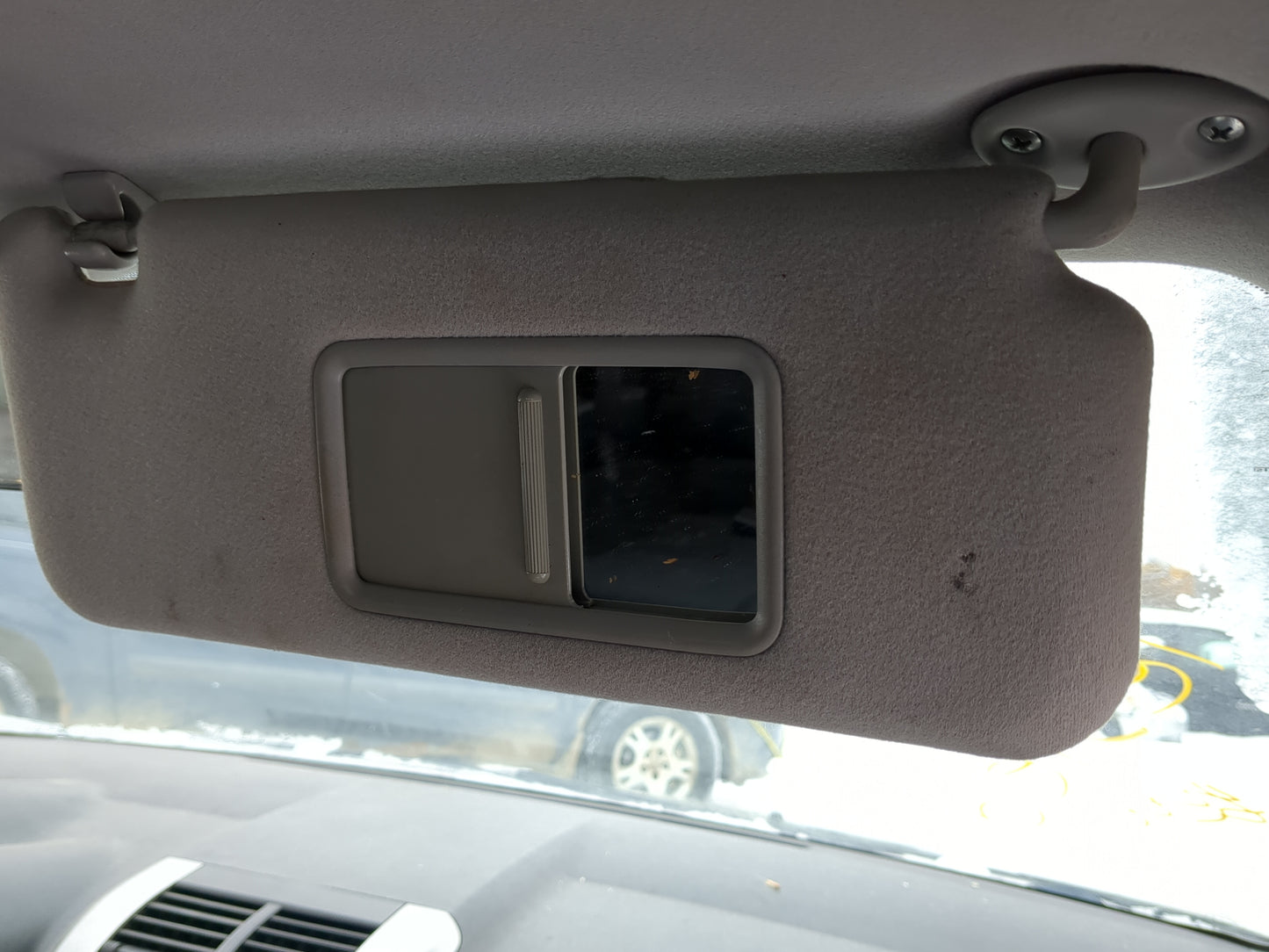 2007 Scion Tc Sun Visor Shade Replacement Passenger Right Mirror Fits OEM Used Auto Parts - Oemusedautoparts1.com