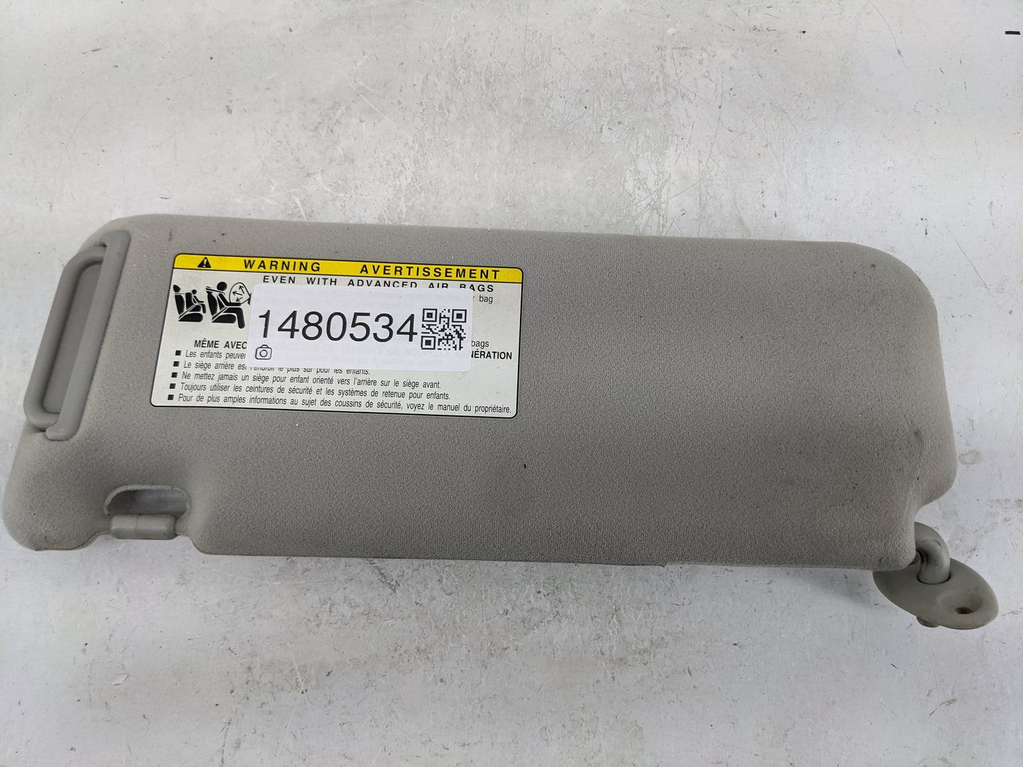 2007 Scion Tc Sun Visor Shade Replacement Passenger Right Mirror Fits OEM Used Auto Parts - Oemusedautoparts1.com