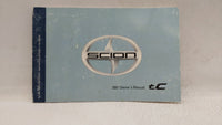 2007 Scion Tc Owners Manual Book Guide OEM Used Auto Parts - Oemusedautoparts1.com