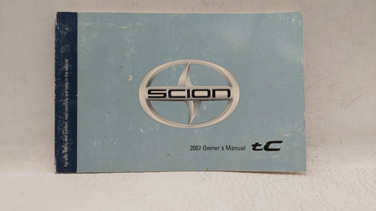 2007 Scion Tc Owners Manual Book Guide OEM Used Auto Parts - Oemusedautoparts1.com