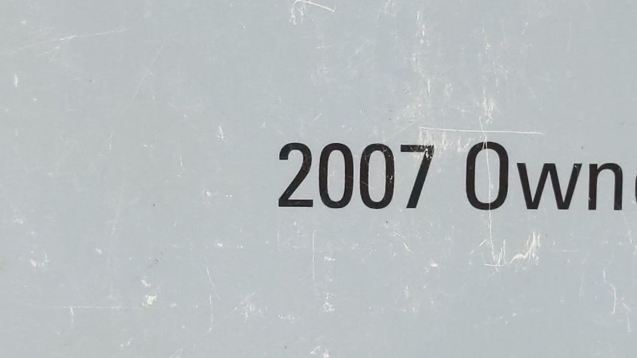 2007 Scion Tc Owners Manual Book Guide OEM Used Auto Parts - Oemusedautoparts1.com