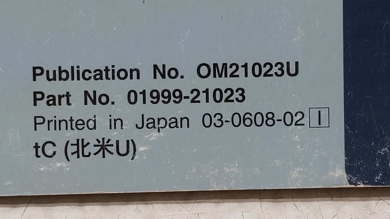 2007 Scion Tc Owners Manual Book Guide OEM Used Auto Parts - Oemusedautoparts1.com