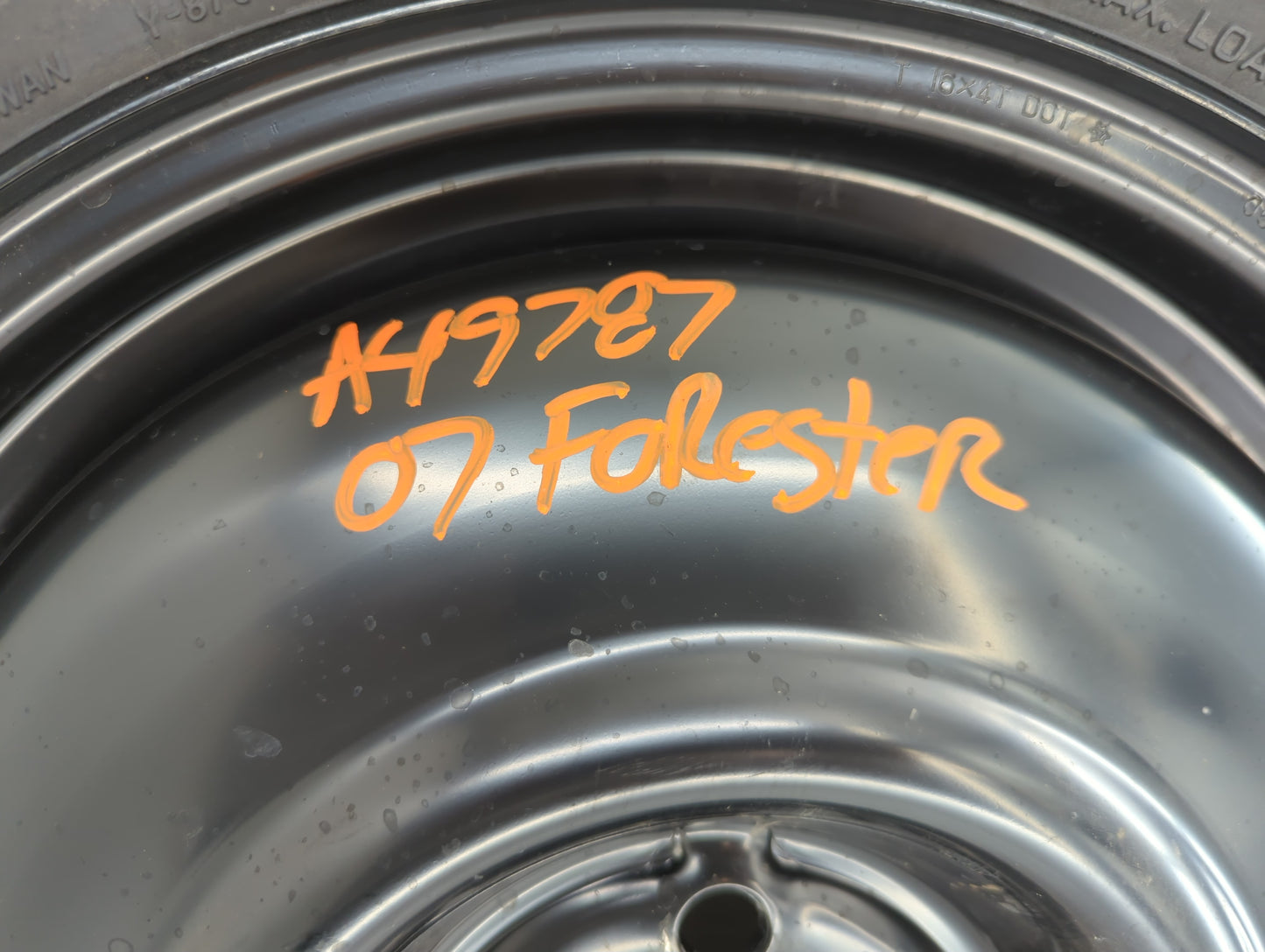 2003-2008 Subaru Forester Spare Donut Tire Wheel Rim Oem - Oemusedautoparts1.com