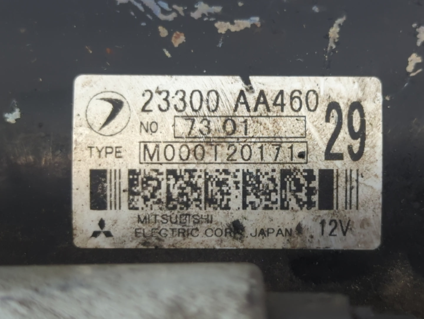 2007 Subaru Forester Car Starter Motor Solenoid OEM P/N:M000T20171 23300 AA460 Fits Fits 2004 2005 2006 OEM Used Auto Parts 