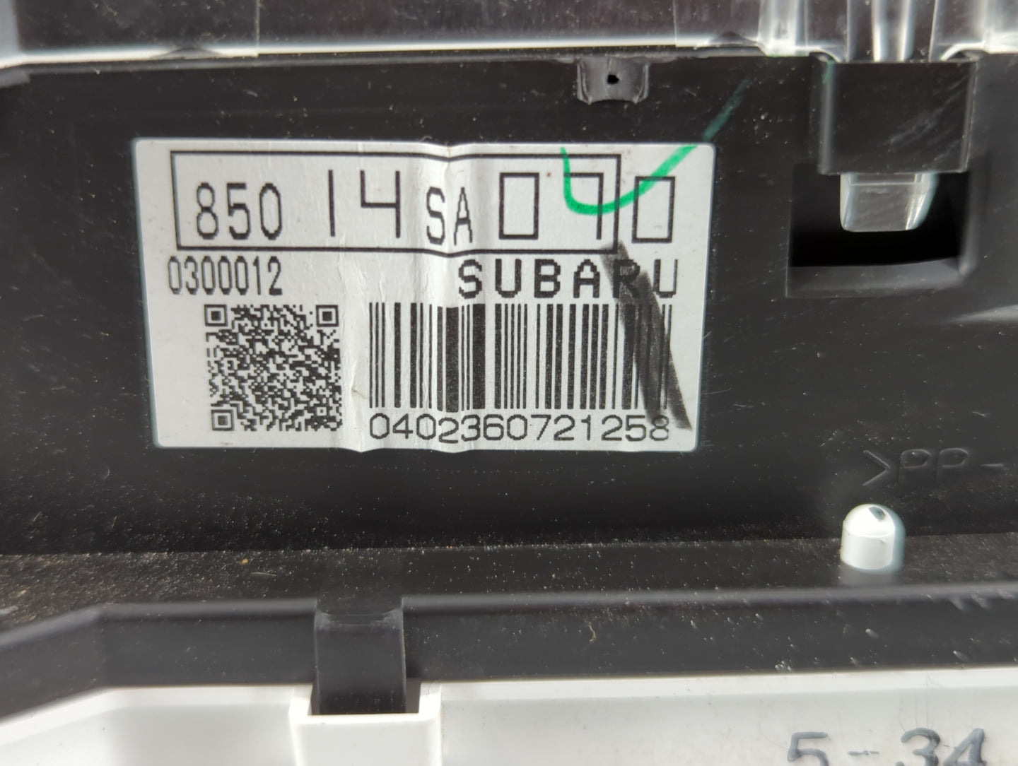 2007 Subaru Forester Instrument Cluster Speedometer Gauges P/N:0300012 850 14 SA 070 Fits OEM Used Auto Parts - Oemusedautop