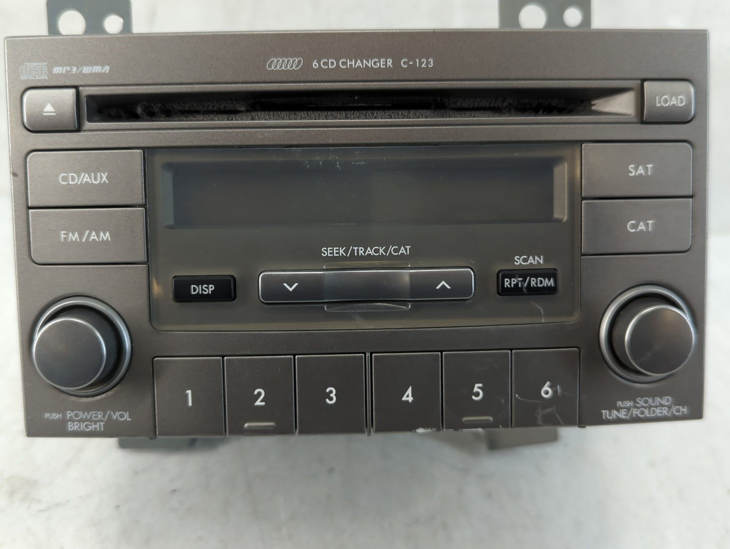 2007 Subaru Forester Radio AM FM Cd Player Receiver Replacement P/N:PF-2851B-A Fits OEM Used Auto Parts - Oemusedautoparts1.