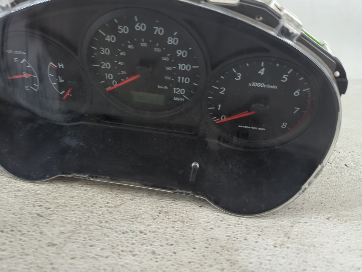 2007 Subaru Impreza Instrument Cluster Speedometer Gauges P/N:85003FE151 0306391024237 Miles: Fits OEM Used Auto Parts - Oem