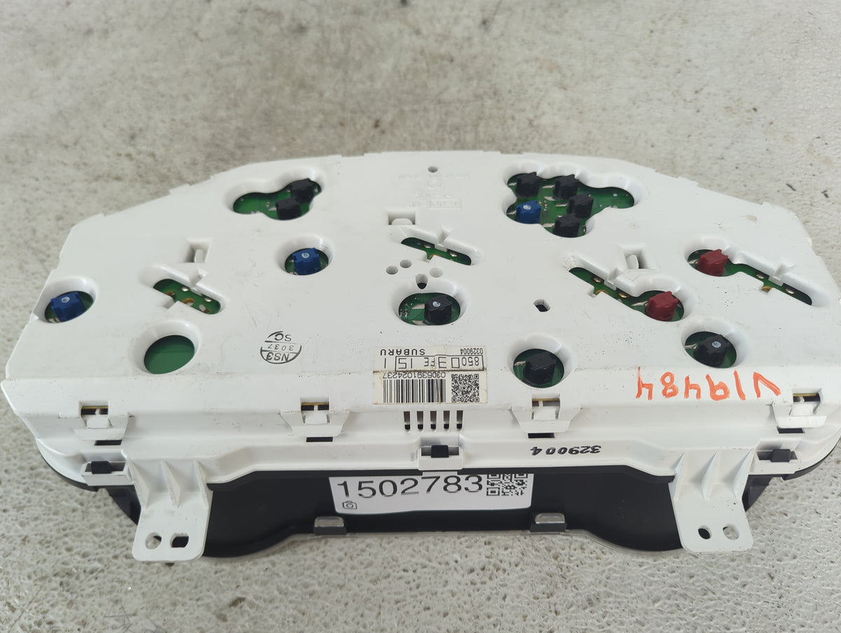 2007 Subaru Impreza Instrument Cluster Speedometer Gauges P/N:85003FE151 0306391024237 Miles: Fits OEM Used Auto Parts - Oem