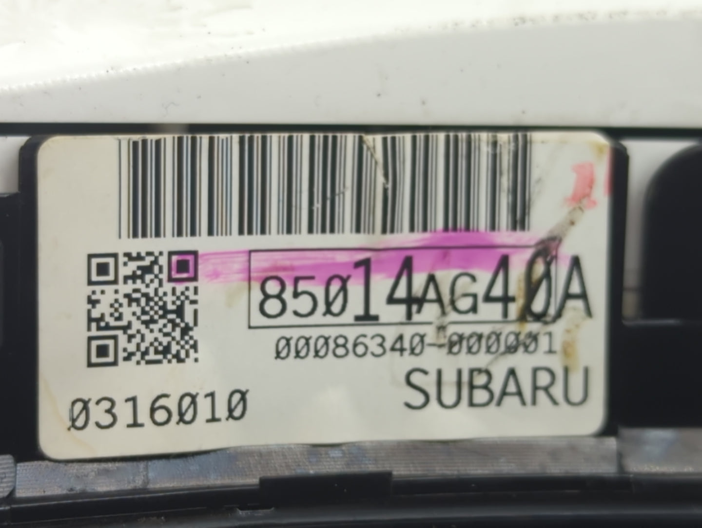 2007 Subaru Legacy Instrument Cluster Speedometer Gauges P/N:85014AG40A Fits OEM Used Auto Parts - Oemusedautoparts1.com