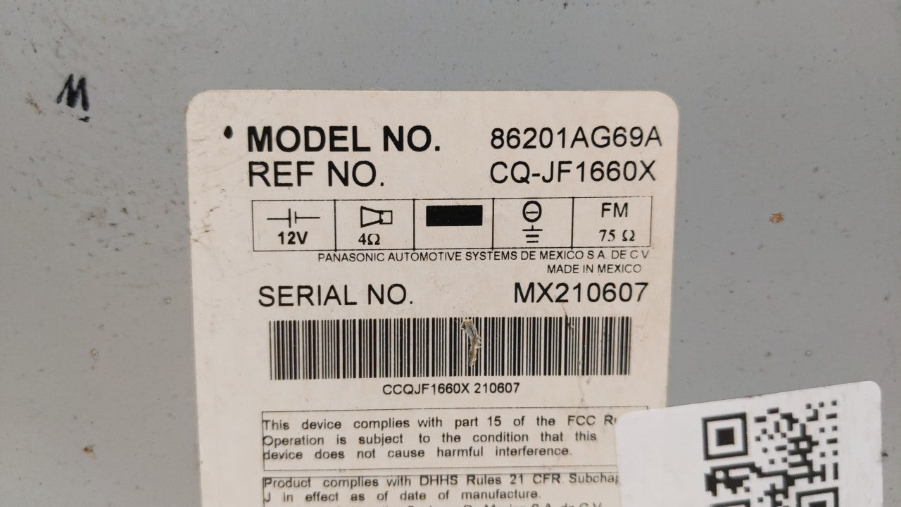 2007-2009 Subaru Legacy Am Fm Cd Player Radio Receiver - Oemusedautoparts1.com