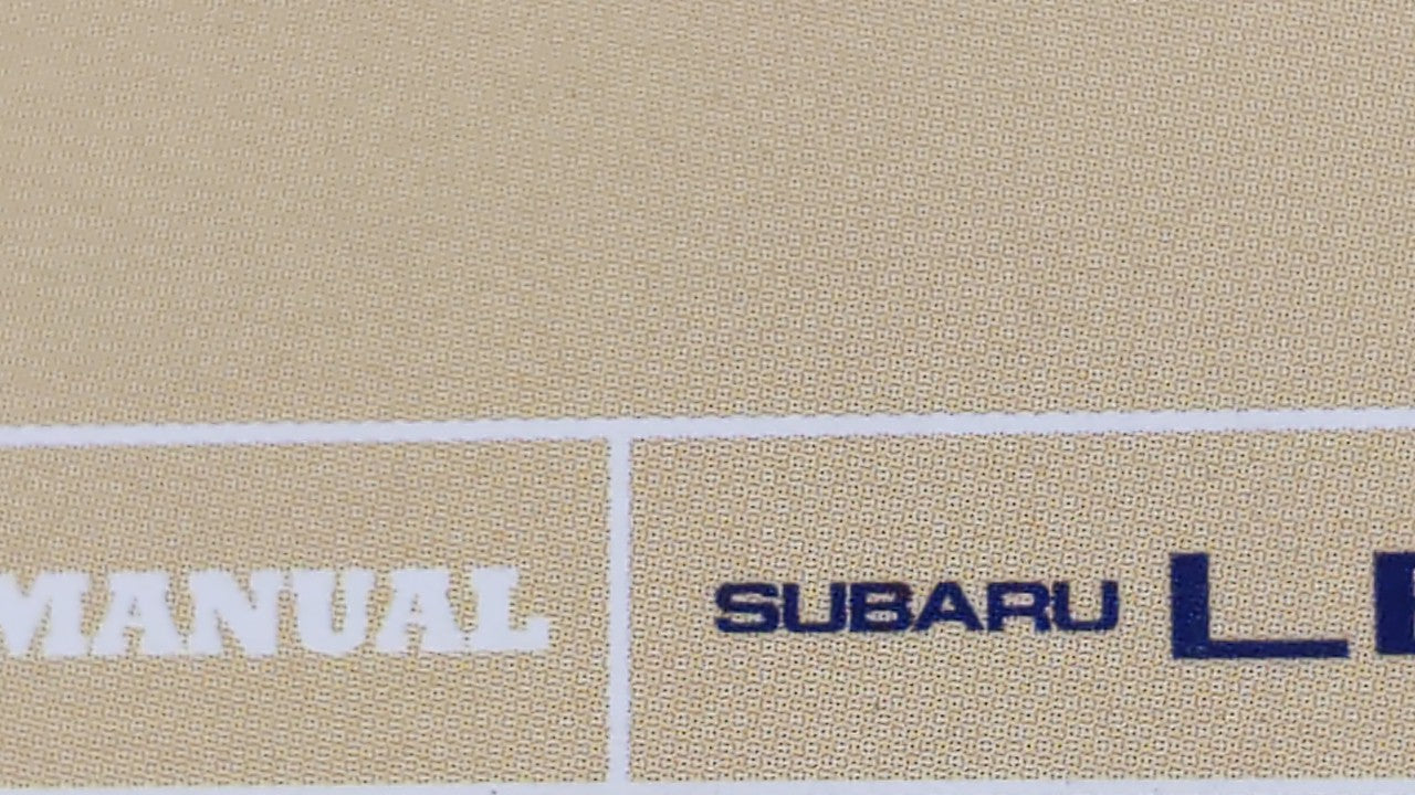 2007 Subaru Legacy Owners Manual Book Guide OEM Used Auto Parts - Oemusedautoparts1.com