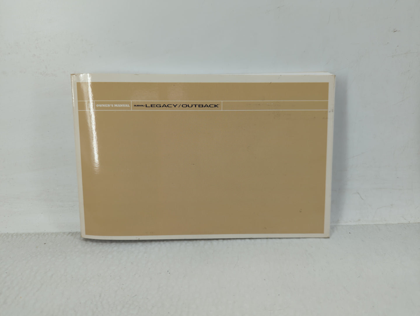 2007 Subaru Legacy Owners Manual Book Guide OEM Used Auto Parts - Oemusedautoparts1.com