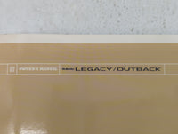 2007 Subaru Legacy Owners Manual Book Guide OEM Used Auto Parts - Oemusedautoparts1.com