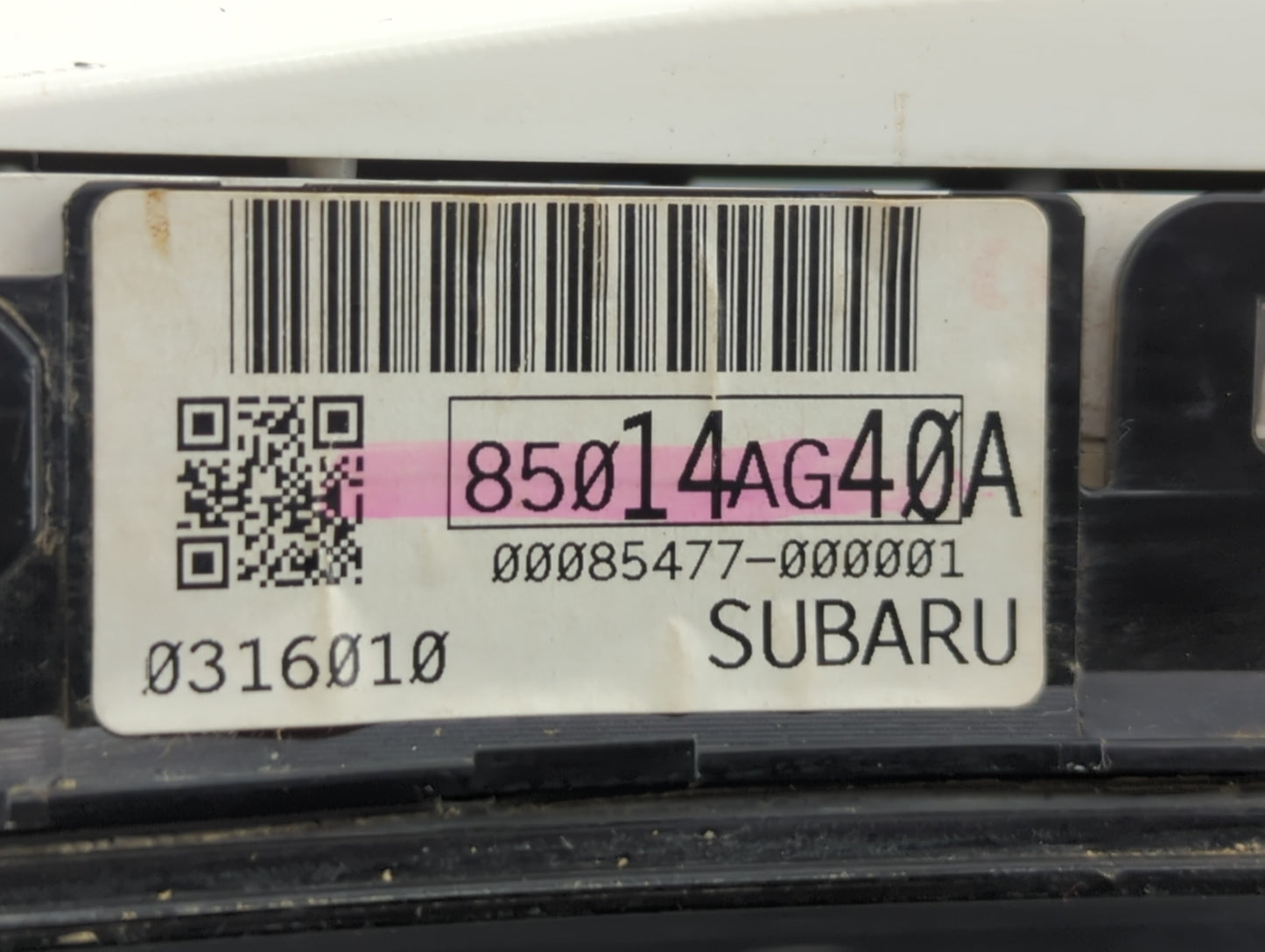 2007 Subaru Legacy Instrument Cluster Speedometer Gauges P/N:85014AG40A 85014AG39A Fits OEM Used Auto Parts - Oemusedautopar