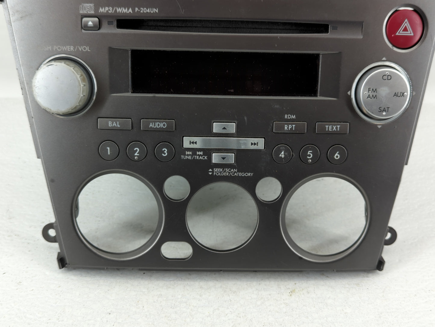 2007-2009 Subaru Legacy Am Fm Cd Player Radio Receiver - Oemusedautoparts1.com