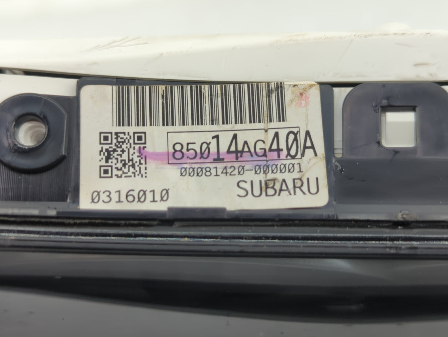 2007 Subaru Legacy Instrument Cluster Speedometer Gauges P/N:85014AG40A Fits OEM Used Auto Parts - Oemusedautoparts1.com