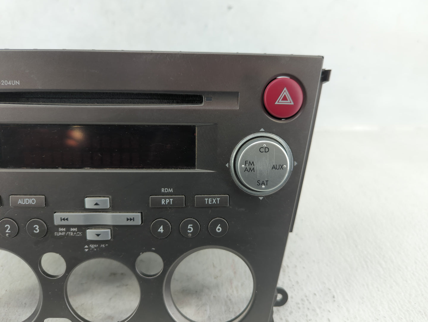 2007-2009 Subaru Legacy Radio AM FM Cd Player Receiver Replacement P/N:86201AG69A Fits Fits 2007 2008 2009 OEM Used Auto Par