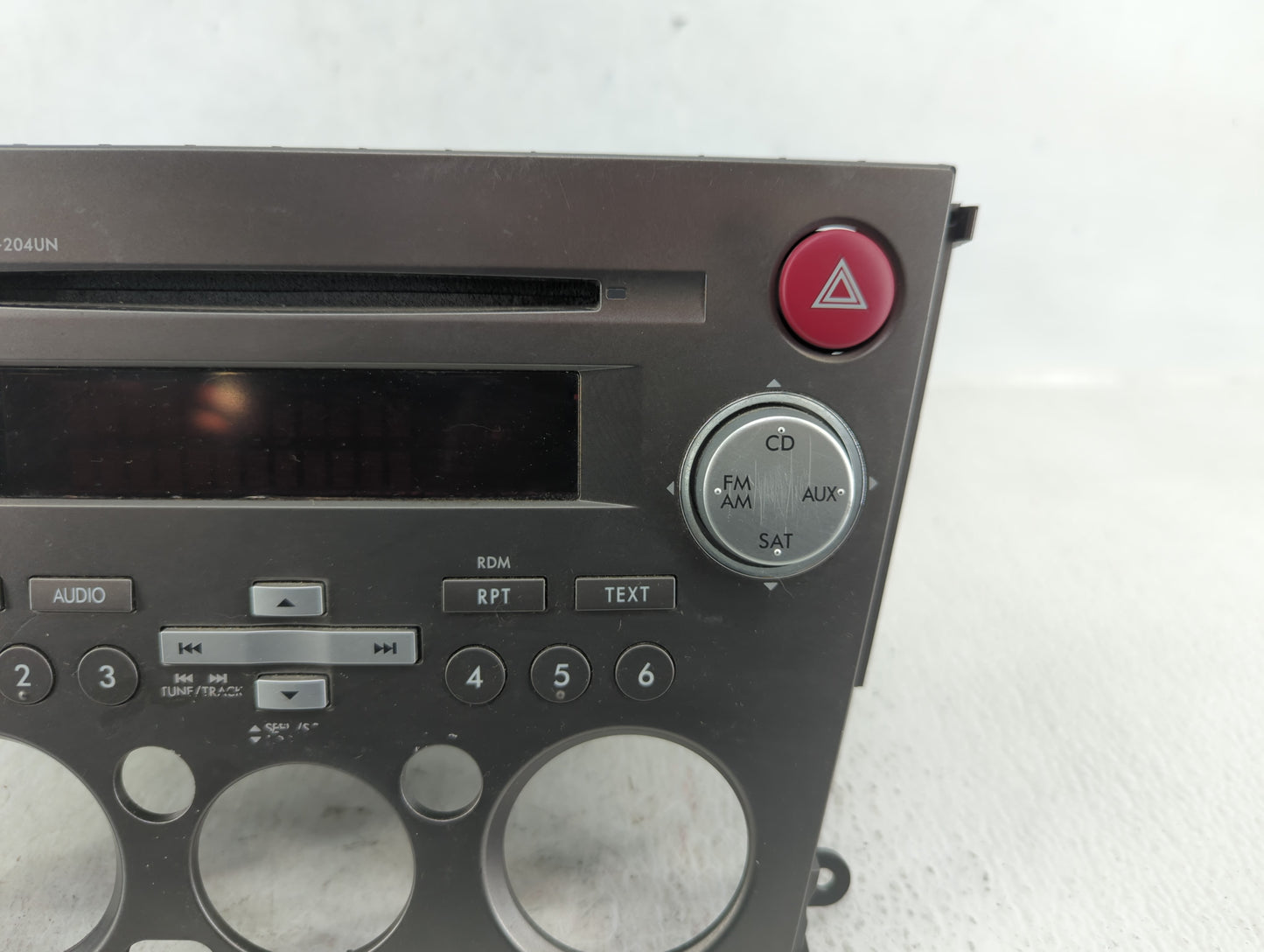 2007-2009 Subaru Legacy Radio AM FM Cd Player Receiver Replacement P/N:86201AG69A Fits Fits 2007 2008 2009 OEM Used Auto Par