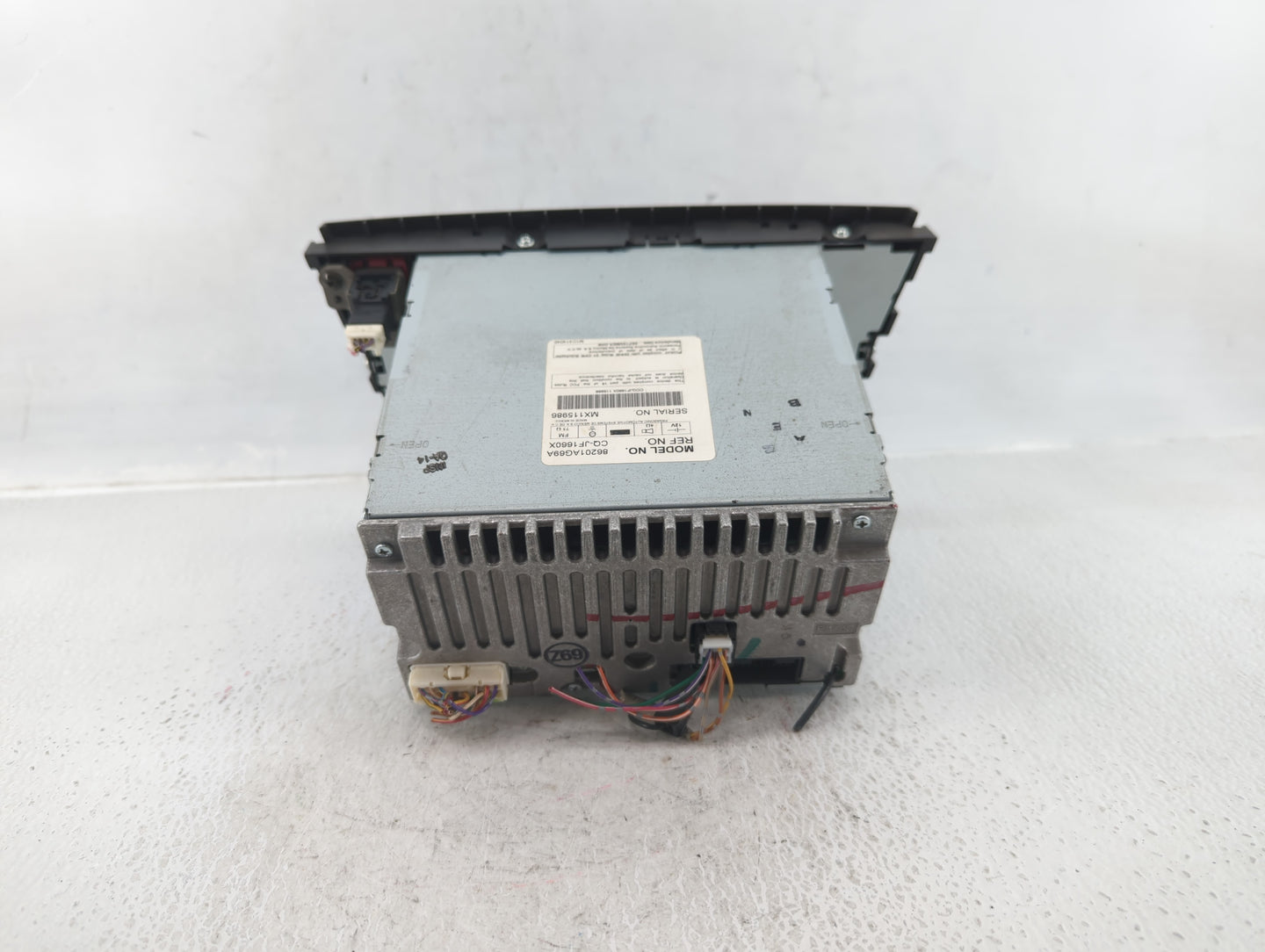 2007-2009 Subaru Legacy Radio AM FM Cd Player Receiver Replacement P/N:86201AG69A Fits Fits 2007 2008 2009 OEM Used Auto Par