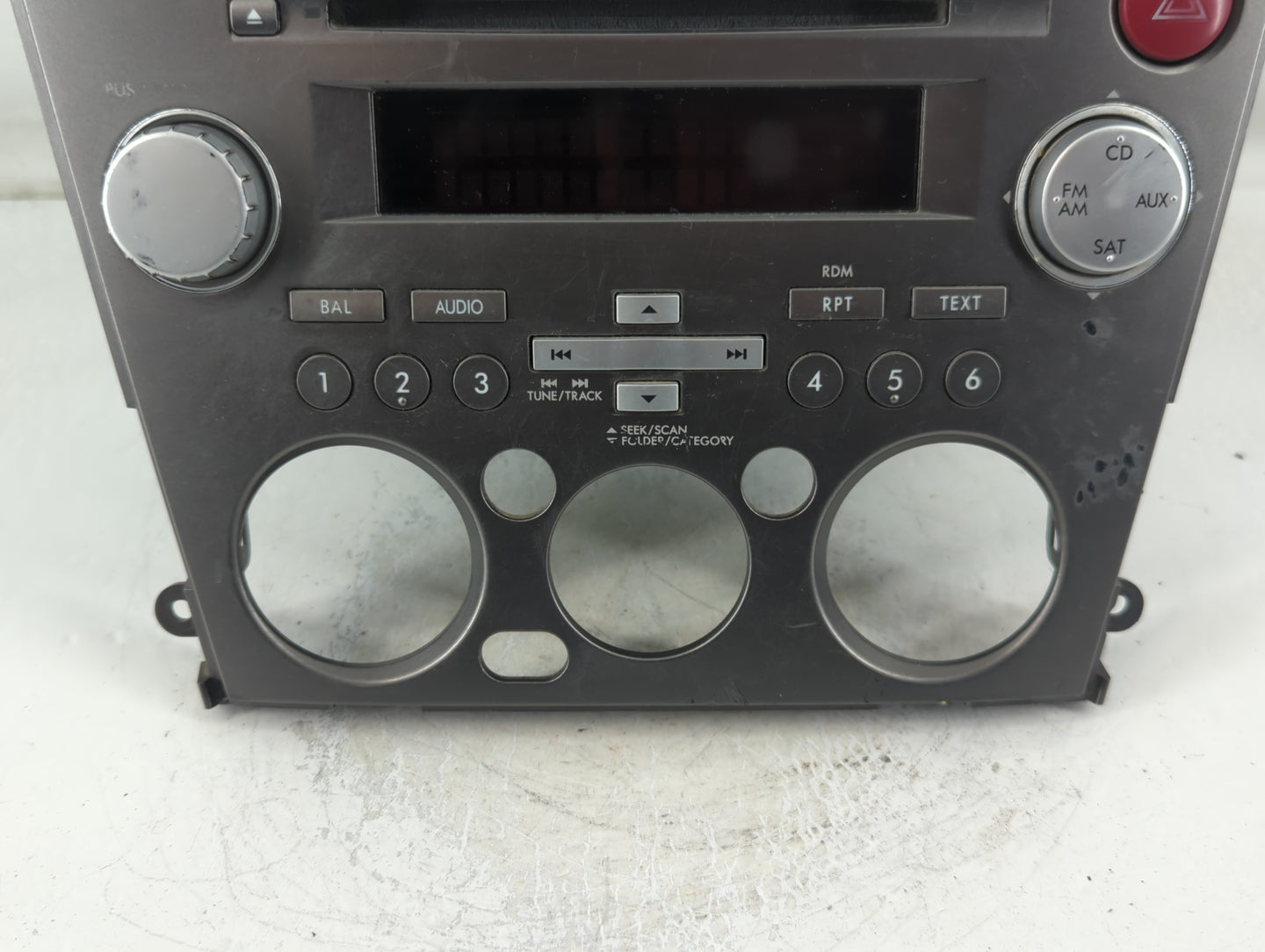 2007-2009 Subaru Legacy Radio AM FM Cd Player Receiver Replacement P/N:MX209328 Fits Fits 2007 2008 2009 OEM Used Auto Parts