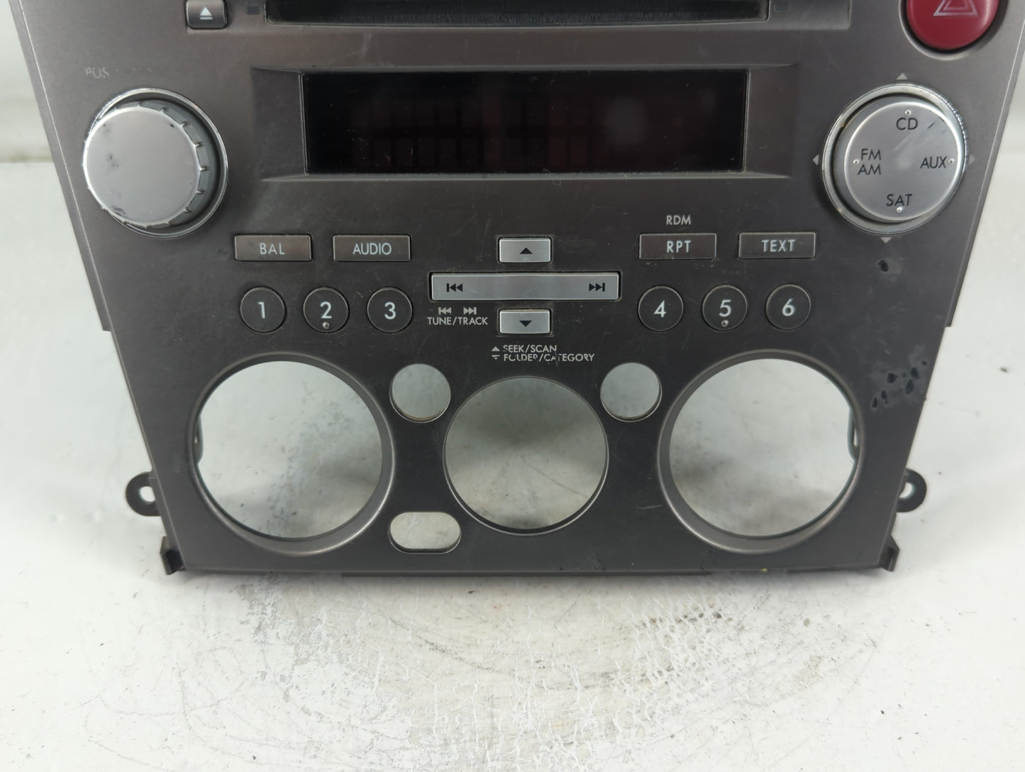 2007-2009 Subaru Legacy Radio AM FM Cd Player Receiver Replacement P/N:MX209328 Fits Fits 2007 2008 2009 OEM Used Auto Parts