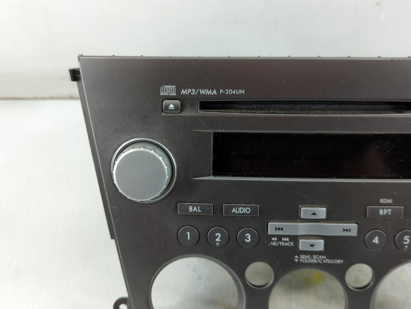 2007-2009 Subaru Legacy Radio AM FM Cd Player Receiver Replacement P/N:86201AG69A Fits Fits 2007 2008 2009 OEM Used Auto Par