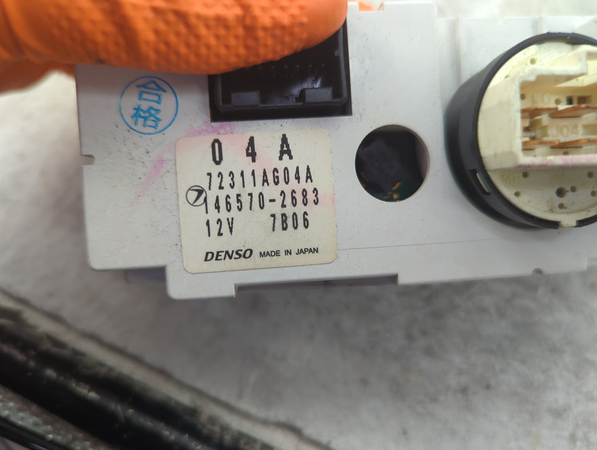 2007 Subaru Legacy Climate Control Module Temperature AC/Heater Replacement P/N:72311AG04A 146570-2683 Fits OEM Used Auto Pa