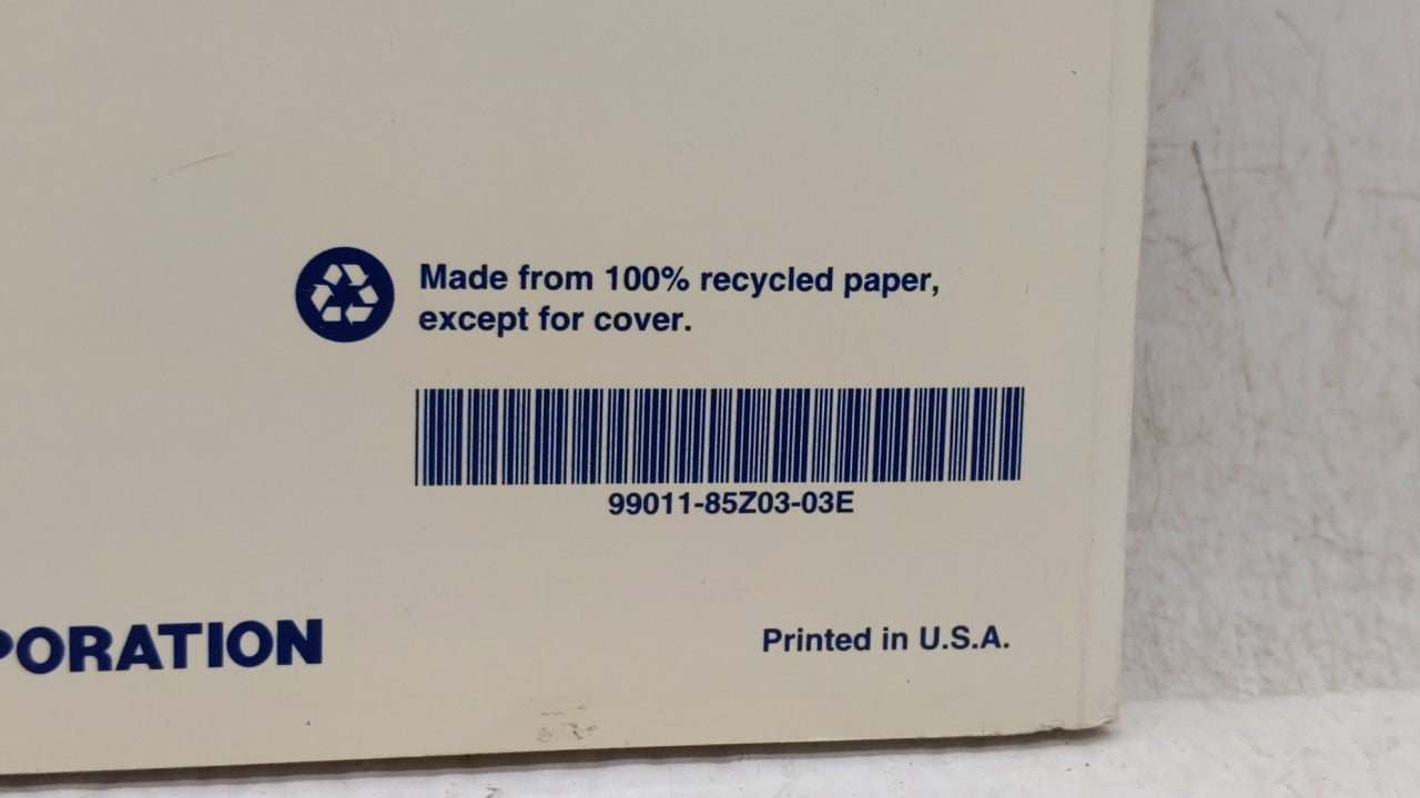 2007 Suzuki Forenza Owners Manual Book Guide OEM Used Auto Parts - Oemusedautoparts1.com