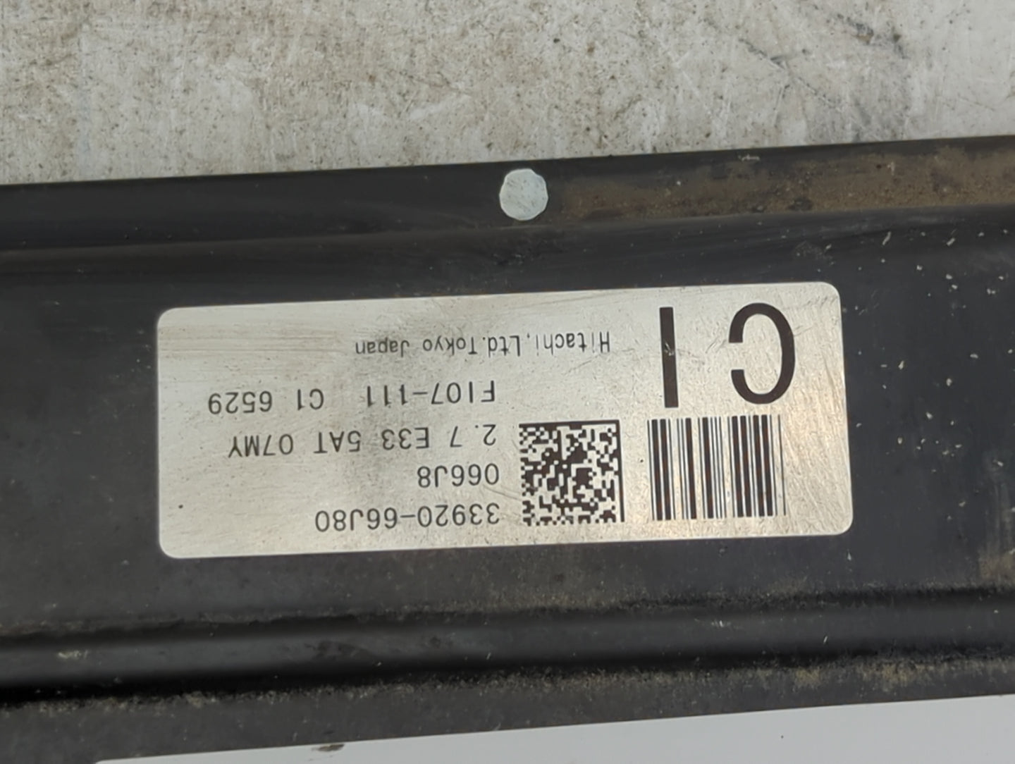 2006-2007 Suzuki Grand Vitara PCM Engine Control Computer ECU ECM PCU OEM P/N:33920-66J80 Fits Fits 2006 2007 OEM Used Auto 