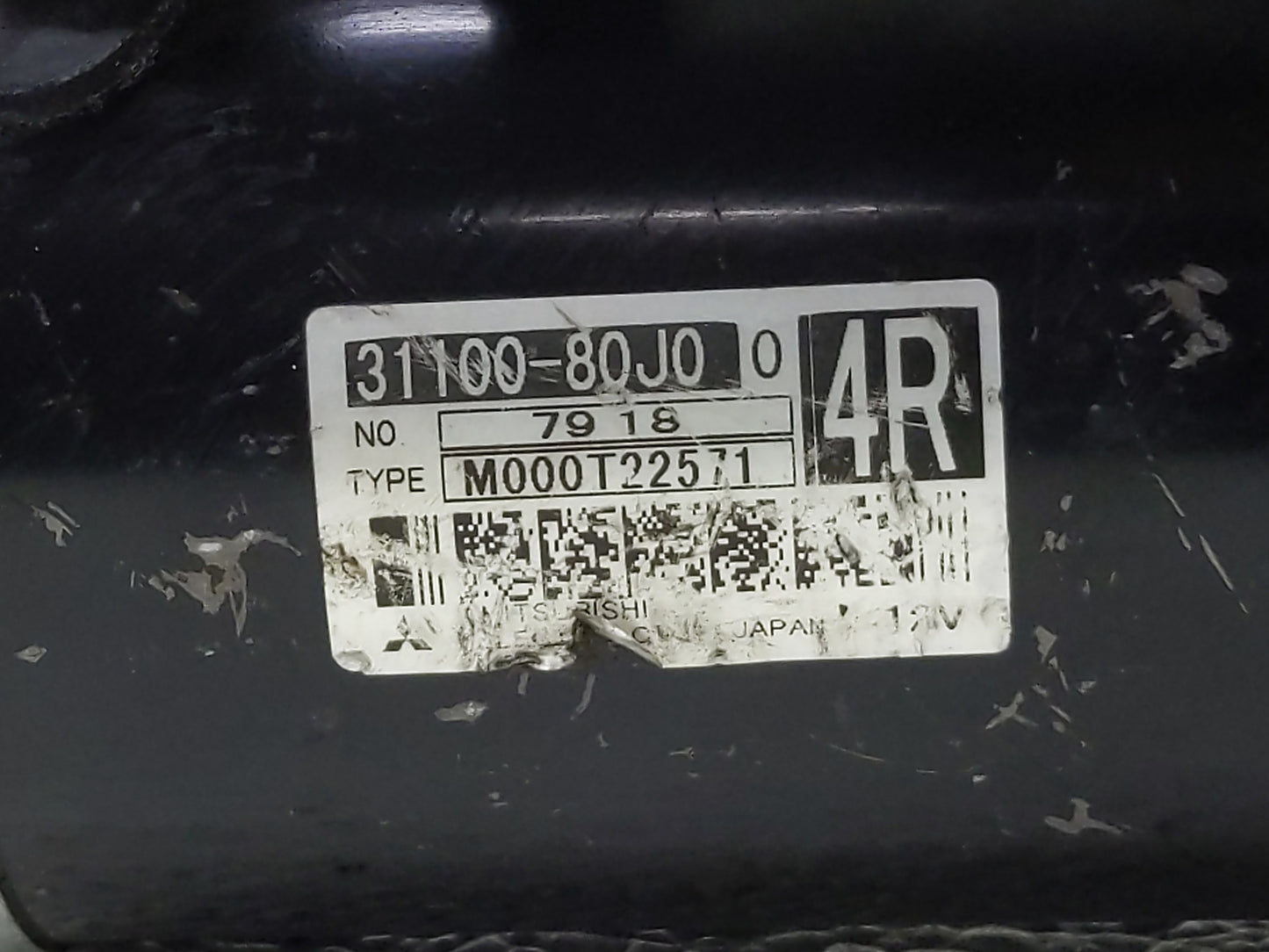 2007-2009 Suzuki Sx4 Car Starter Motor Solenoid OEM P/N:31100-80J0 Fits Fits 2007 2008 2009 OEM Used Auto Parts - Oemusedaut