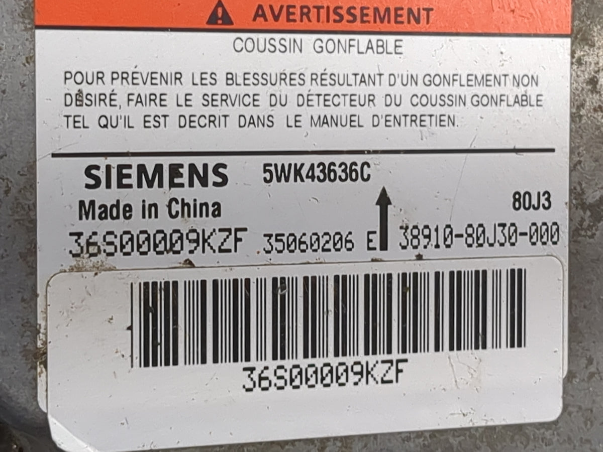 2007-2007 Suzuki Sx4 Safety Restraint Srs Airbag Control Module - Oemusedautoparts1.com