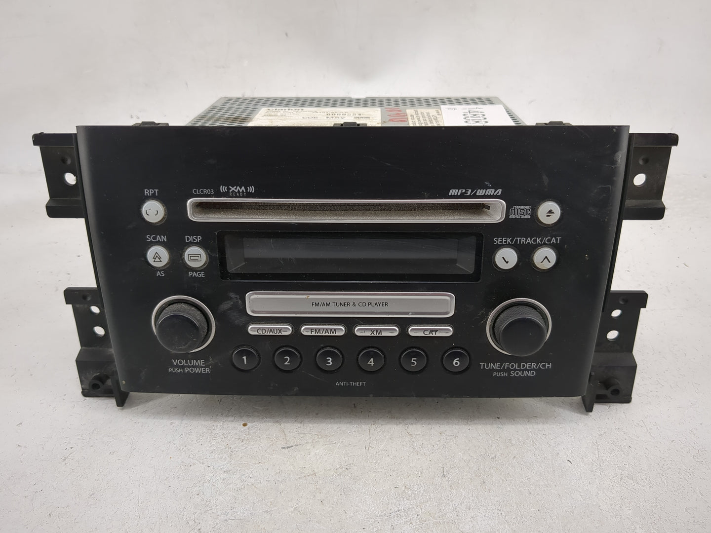 2007 Suzuki Vitara Radio AM FM Cd Player Receiver Replacement P/N:PS-2993D-A 39101-65JL0 Fits OEM Used Auto Parts - Oemuseda