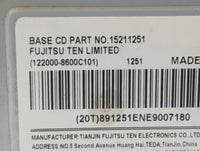 Suzuki Vitara Am Fm Cd Player Radio Receiver 510297 - Oemusedautoparts1.com