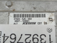 2007 Toyota Avalon PCM Engine Control Computer ECU ECM PCU OEM P/N:H607-128501 37820-5J6-C63 Fits OEM Used Auto Parts - Oemu
