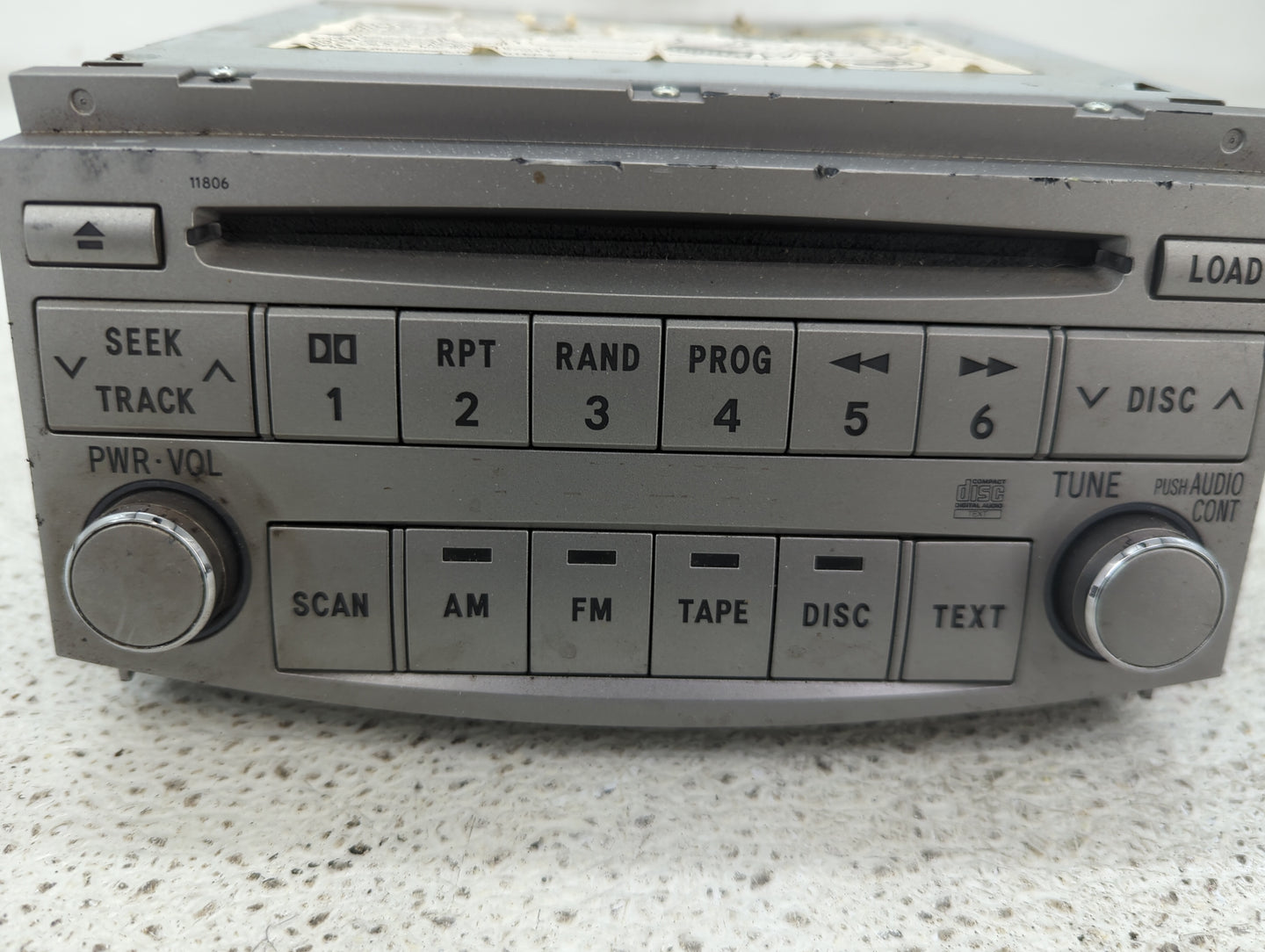 2005-2007 Toyota Avalon Radio AM FM Cd Player Receiver Replacement P/N:86120-AC140 Fits Fits 2005 2006 2007 OEM Used Auto Pa