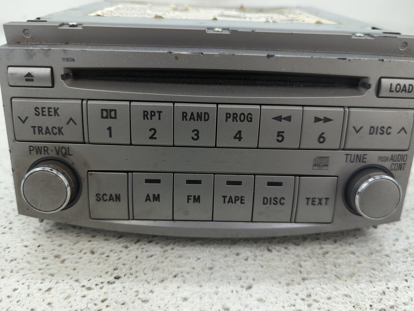 2005-2007 Toyota Avalon Radio AM FM Cd Player Receiver Replacement P/N:86120-AC140 Fits Fits 2005 2006 2007 OEM Used Auto Pa