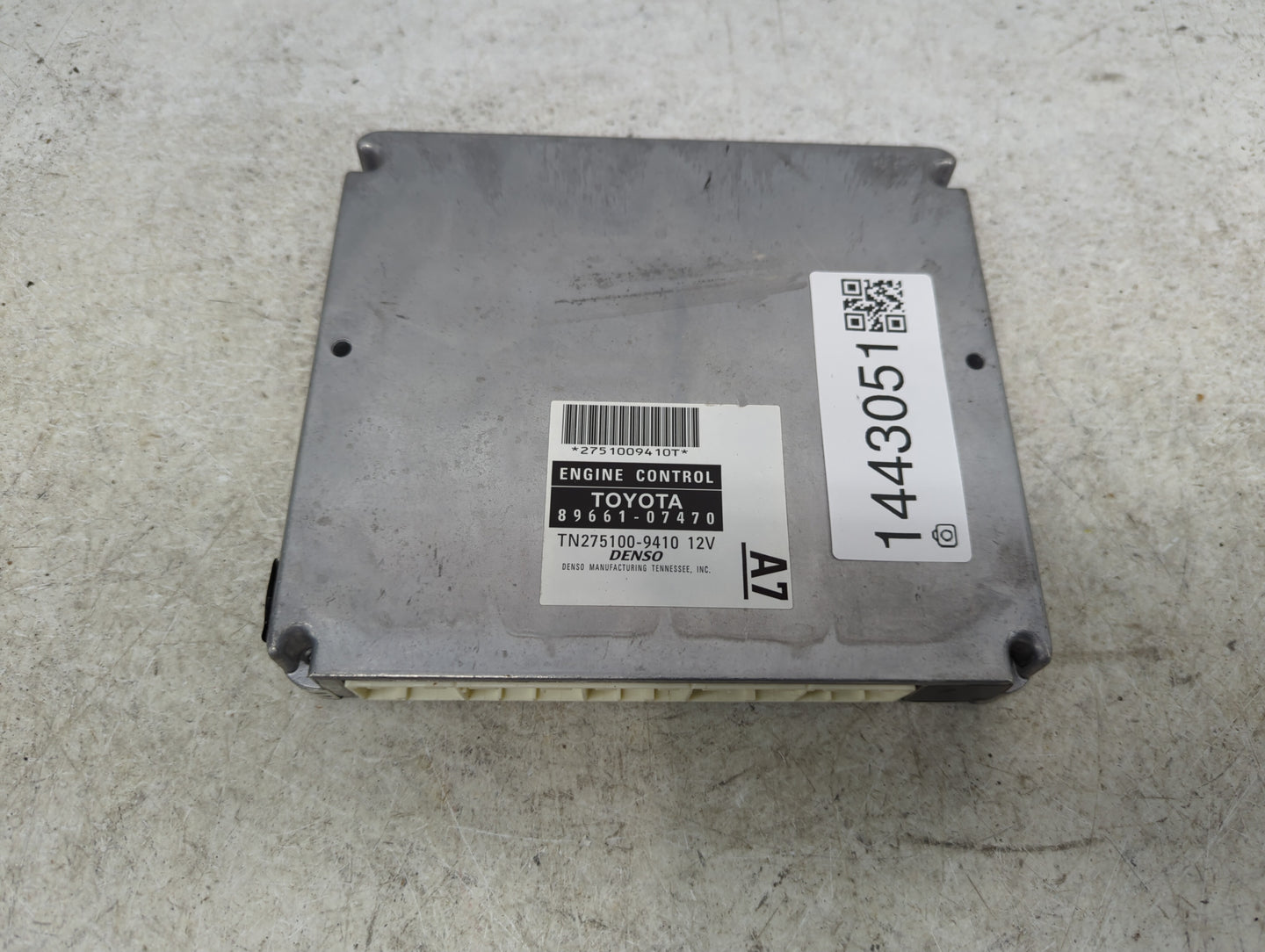 2007 Toyota Avalon PCM Engine Control Computer ECU ECM PCU OEM P/N:89661-07470 TN275100-9410 Fits OEM Used Auto Parts - Oemu