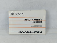 2007 Toyota Avalon Owners Manual Book Guide P/N:01999-41427 OEM Used Auto Parts - Oemusedautoparts1.com