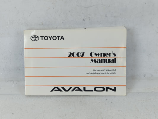 2007 Toyota Avalon Owners Manual Book Guide P/N:01999-41427 OEM Used Auto Parts - Oemusedautoparts1.com